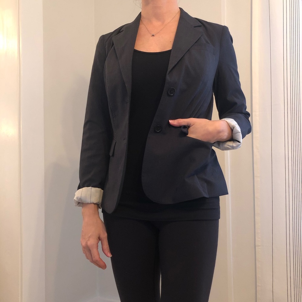 The Limited Charcoal Blazer